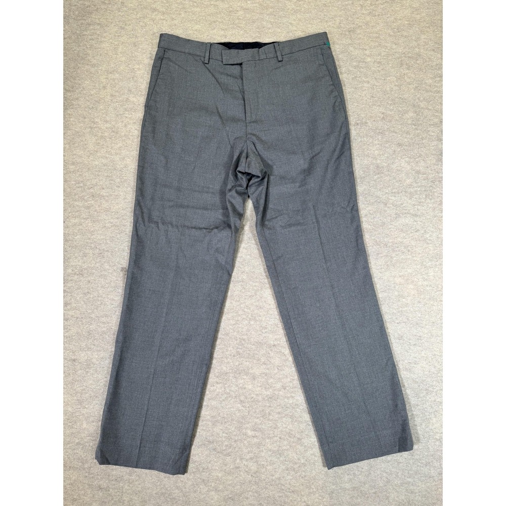 Banana Republic Pants Mens 35x32 Gray Standard Fit Herringbone Dress Pants